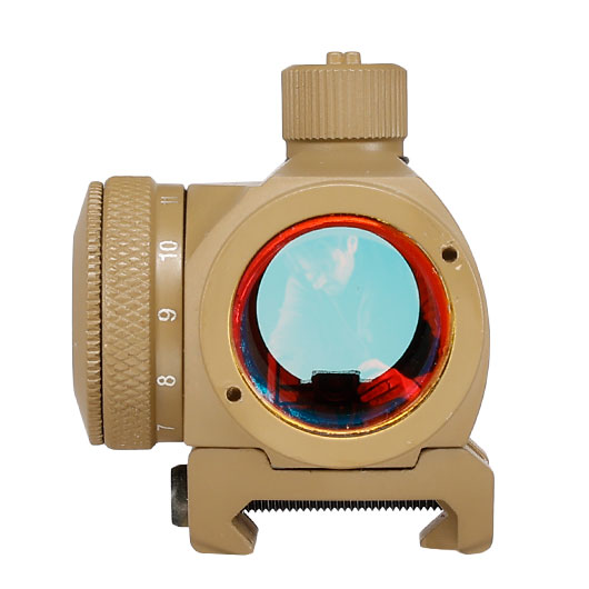 Nuprol NPoint E1 Red-Dot Zielgert inkl. Low / High Mount f. 20 - 22 mm Schienen Flat Dark Earth Bild 6