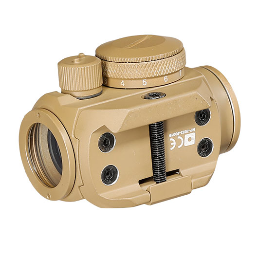 Nuprol NPoint E1 Red-Dot Zielgert inkl. Low / High Mount f. 20 - 22 mm Schienen Flat Dark Earth Bild 8