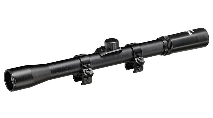 Leader 4x20 Duplex Zielfernrohr inkl. 11mm Ringe schwarz