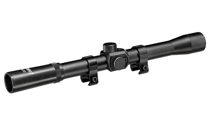 Leader 4x20 Duplex Zielfernrohr inkl. 11mm Ringe schwarz Bild 2