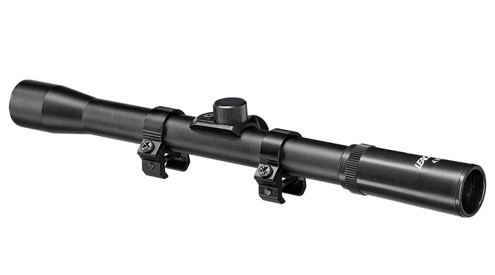 Leader 4x20 Duplex Zielfernrohr inkl. 11mm Ringe schwarz Bild 3