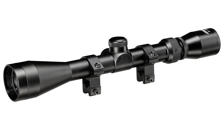 Leader 3-9x40 Duplex Zielfernrohr inkl. 11mm Ringe schwarz