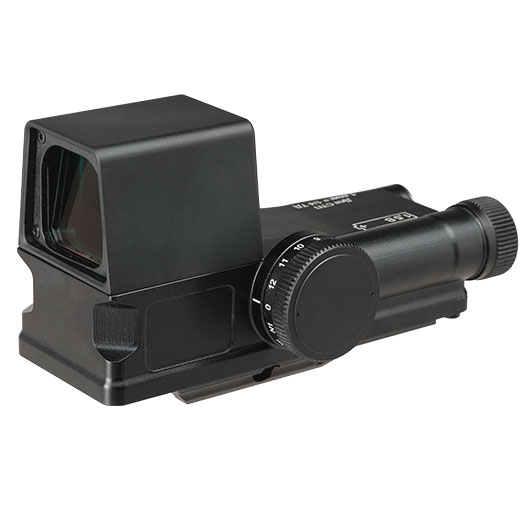 Max Tactical 1P87 Style Red-Dot Zielgert mit NVG Modus f. 20 - 22 mm Schienen schwarz