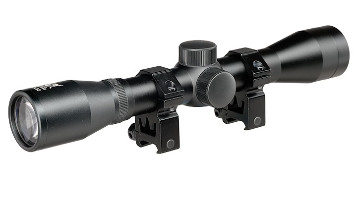 Delta Armory 4x32 Mil-Dot Zielfernrohr inkl. 20 - 22 mm Ringe schwarz Bild 2