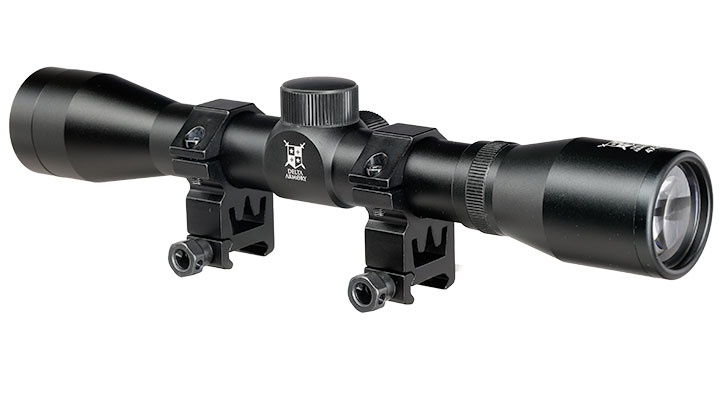 Delta Armory 4x32 Mil-Dot Zielfernrohr inkl. 20 - 22 mm Ringe schwarz Bild 3