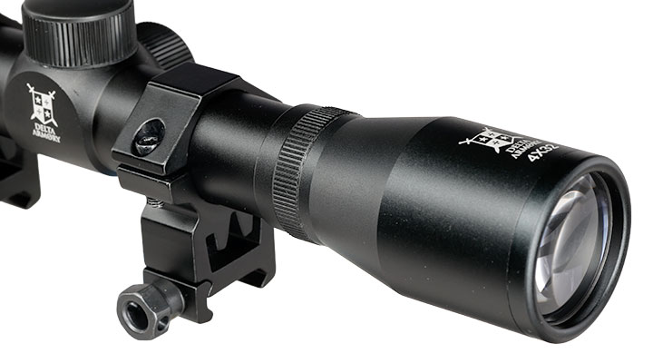 Delta Armory 4x32 Mil-Dot Zielfernrohr inkl. 20 - 22 mm Ringe schwarz Bild 7