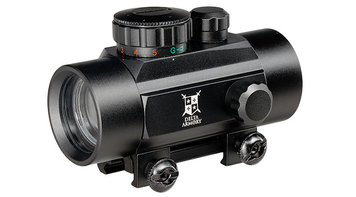 Delta Armory 1x30 Red- / Green-Dot Sight mit Metallgehuse inkl. 20 - 22 mm Halterung schwarz