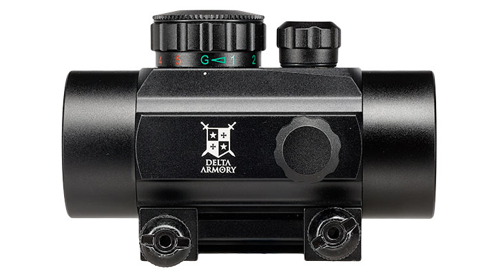 Delta Armory 1x30 Red- / Green-Dot Sight mit Metallgehuse inkl. 20 - 22 mm Halterung schwarz Bild 4