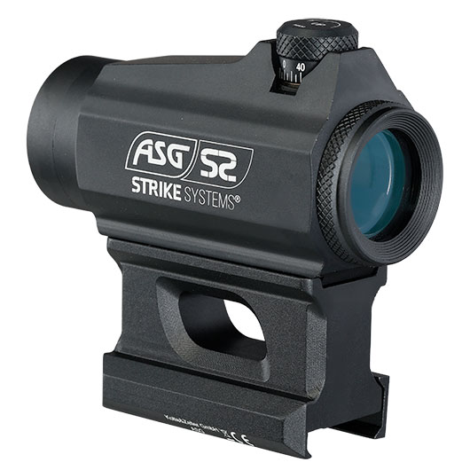 ASG / Strike Systems RDATS-01 Red-Dot mit 3 MOA Dot Absehen inkl. 20 - 22 mm Low u. High Mount schwarz Bild 2