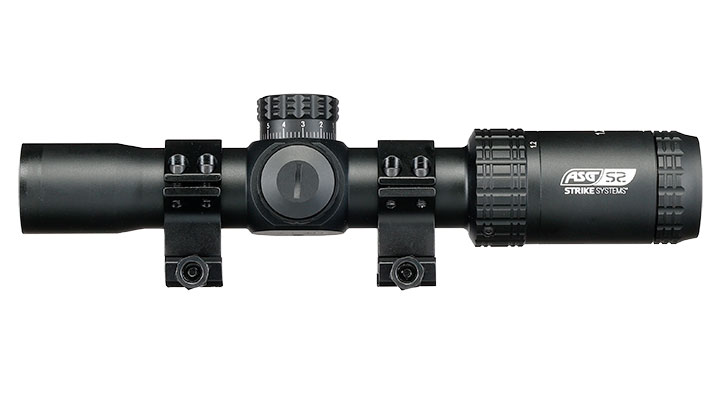ASG / Strike Systems 1.2-6x28 LMTS-02 LPVO kompakt Zielfernrohr beleuchtet inkl. 20 - 22 mm Ringe schwarz Bild 4