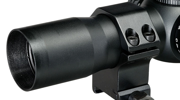 ASG / Strike Systems 1.2-6x28 LMTS-02 LPVO kompakt Zielfernrohr beleuchtet inkl. 20 - 22 mm Ringe schwarz Bild 7