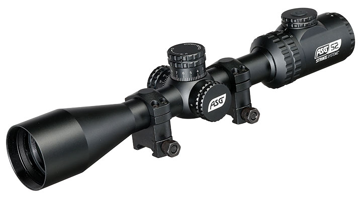 ASG / Strike Systems 3-12x44 HMTS-01 Zielfernrohr beleuchtet inkl. 20 - 22 mm Ringe schwarz Bild 1
