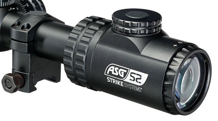ASG / Strike Systems 3-12x44 HMTS-01 Zielfernrohr beleuchtet inkl. 20 - 22 mm Ringe schwarz Bild 10