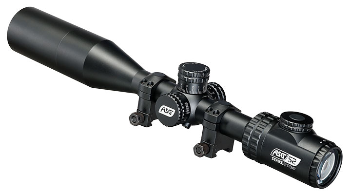 ASG / Strike Systems 3-12x44 HMTS-01 Zielfernrohr beleuchtet inkl. 20 - 22 mm Ringe schwarz Bild 2