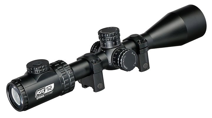 ASG / Strike Systems 3-12x44 HMTS-01 Zielfernrohr beleuchtet inkl. 20 - 22 mm Ringe schwarz Bild 3