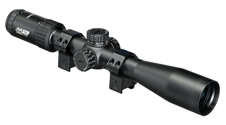 ASG / Strike Systems 3-12x40 HMTS-02 Zielfernrohr inkl. 20 - 22 mm Ringe schwarz Bild 1