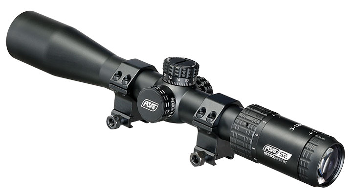ASG / Strike Systems 3-12x40 HMTS-02 Zielfernrohr inkl. 20 - 22 mm Ringe schwarz Bild 2