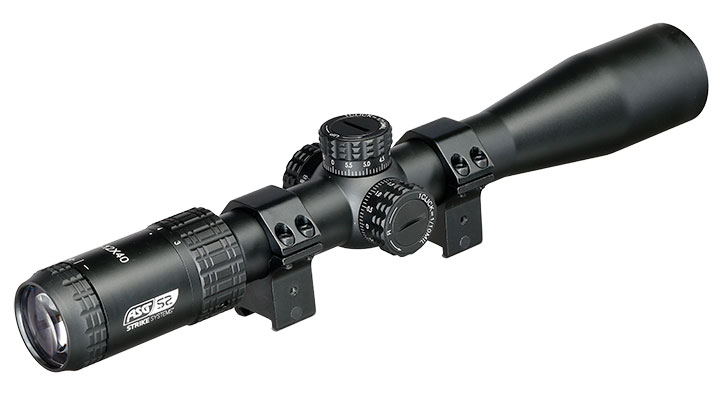 ASG / Strike Systems 3-12x40 HMTS-02 Zielfernrohr inkl. 20 - 22 mm Ringe schwarz Bild 3