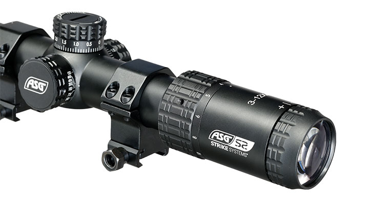ASG / Strike Systems 3-12x40 HMTS-02 Zielfernrohr inkl. 20 - 22 mm Ringe schwarz Bild 8