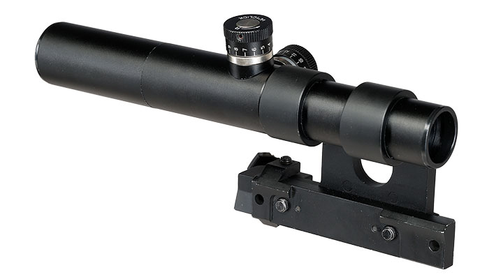 Double Bell PU-Scope Zielfernrohr Vollmetall 3,5x21 f. DB Mosin Nagant M1891/30 Gewehr schwarz Bild 1