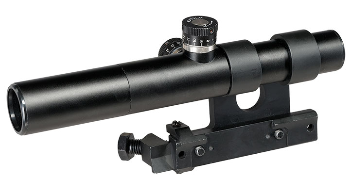 Double Bell PU-Scope Zielfernrohr Vollmetall 3,5x21 f. DB Mosin Nagant M1891/30 Gewehr schwarz Bild 2