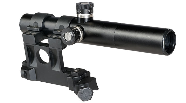 Double Bell PU-Scope Zielfernrohr Vollmetall 3,5x21 f. DB Mosin Nagant M1891/30 Gewehr schwarz Bild 3