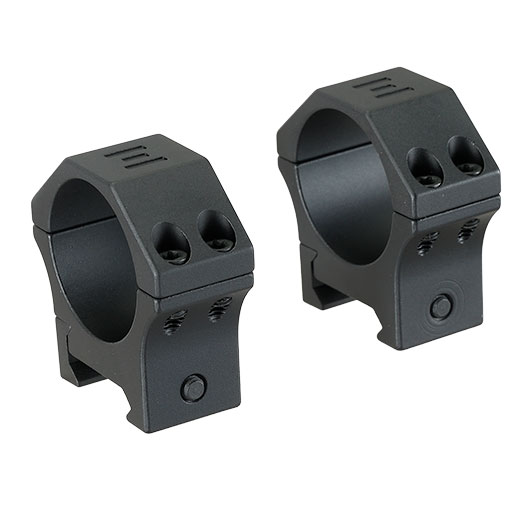 Element Optics XT Low Profile Rings f�r 30 mm ZF f. 20 - 22 mm Picatinny-Schiene (2 St�ck) schwarz Bild 1