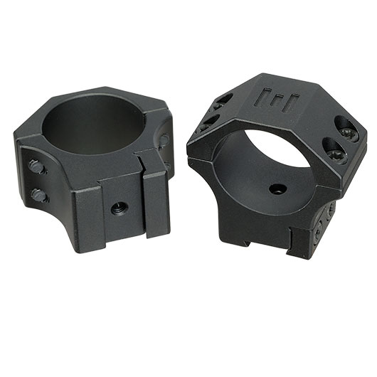 Element Optics XT Low Profile Rings f�r 25,4 mm ZF f. 11 mm Prismenschiene (2 St�ck) schwarz