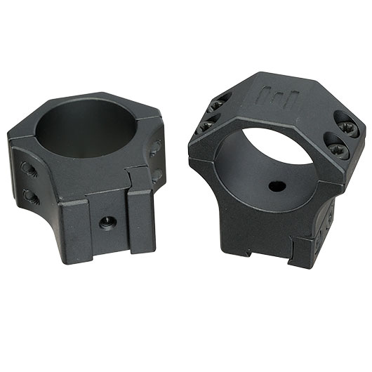 Element Optics XT Medium Profile Rings f�r 25,4 mm ZF f. 11 mm Prismenschiene (2 St�ck) schwarz