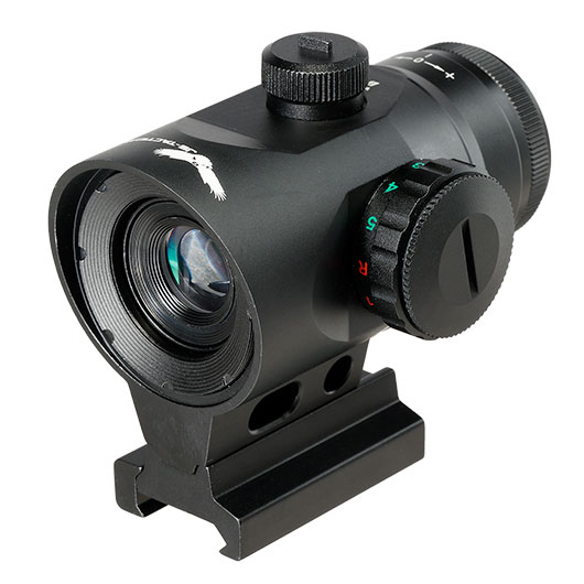 JS-Tactical 1x20 Prisma Sight mit Red- / Green-Circle-Dot inkl. 20 - 22 mm Halterung schwarz