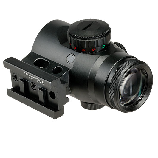 JS-Tactical 1x20 Prisma Sight mit Red- / Green-Circle-Dot inkl. 20 - 22 mm Halterung schwarz Bild 8