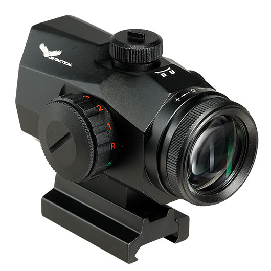 JS-Tactical 1X20S Prisma Sport Sight mit Red- / Green-Circle-Dot inkl. 20 - 22 mm Halterung schwarz Bild 1