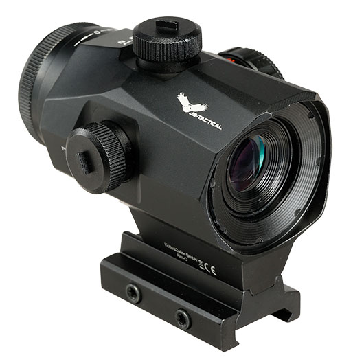 JS-Tactical 1X20S Prisma Sport Sight mit Red- / Green-Circle-Dot inkl. 20 - 22 mm Halterung schwarz Bild 5