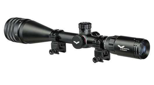JS-Tactical 6-24x50 Rifle Scope Zielfernrohr beleuchtet inkl. 20 - 22 mm Montageringe schwarz Bild 1