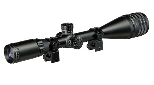 JS-Tactical 6-24x50 Rifle Scope Zielfernrohr beleuchtet inkl. 20 - 22 mm Montageringe schwarz Bild 6