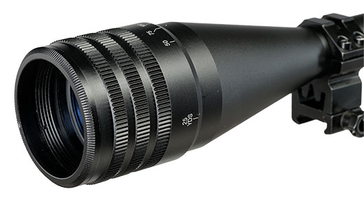 JS-Tactical 6-24x50 Rifle Scope Zielfernrohr beleuchtet inkl. 20 - 22 mm Montageringe schwarz Bild 8