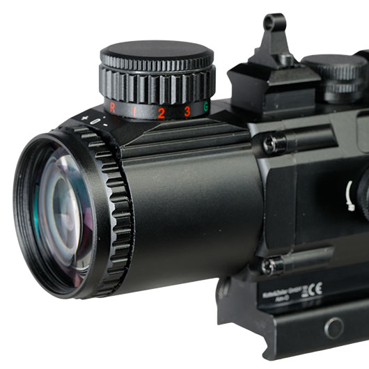 JS-Tactical 5x50mm Tac-Scope Zielfernrohr beleuchtet inkl. 20 - 22 mm Halterung schwarz Bild 8