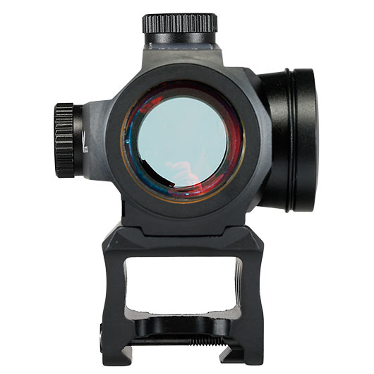 JS-Tactical R5T Red-Dot Solar Back-Up Sight inkl. 20 - 22 mm Halterung / Scope Riser schwarz Bild 7