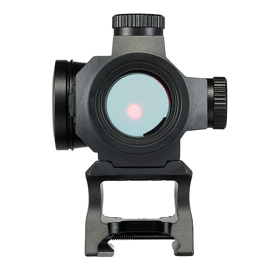 JS-Tactical R5T Red-Dot Solar Back-Up Sight inkl. 20 - 22 mm Halterung / Scope Riser schwarz Bild 8