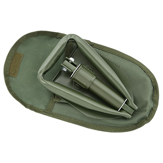 MFH Mini Klappspaten, 3-teilig  inkl. Nylontasche oliv Bild 4
