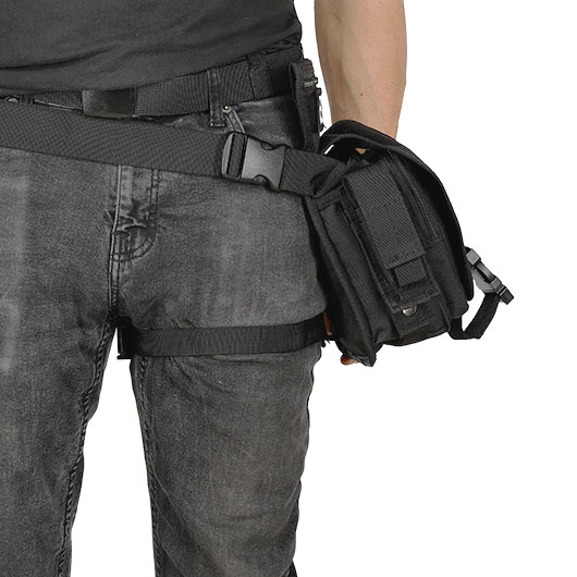 MFH Multifunktionstasche Security Bein und Grtelholster taktische Universal Tasche mit vielen Fchern schwarz Bild 5