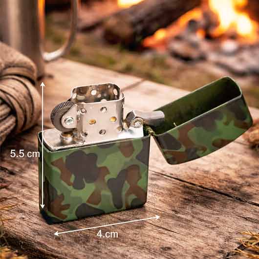 Benzin-Sturmfeuerzeug woodland Bild 5