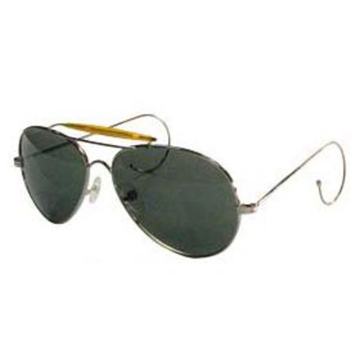 Mil-Tec Sonnenbrille US Pilotenbrille gr�ne Gl�ser inkl. Etui