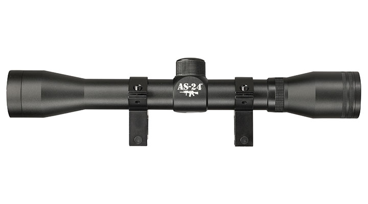 AS-24 Zielfernrohr 4x32 für 22 mm Schiene, inkl. Halteringe Bild 3