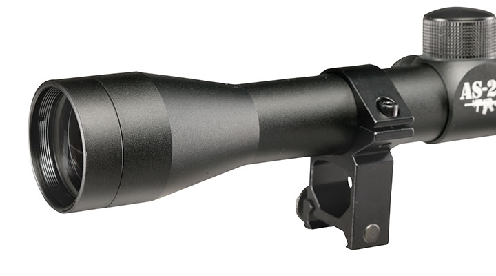 AS-24 Zielfernrohr 4x32 für 22 mm Schiene, inkl. Halteringe Bild 7