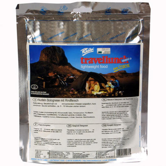 Travellunch Nudeln Bolognese mit Rindfleisch 125g