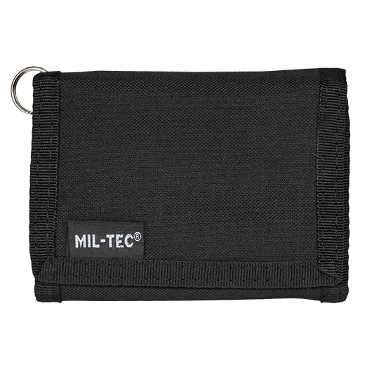 Mil-Tec Geldbrse mit Sicherheitskette schwarz