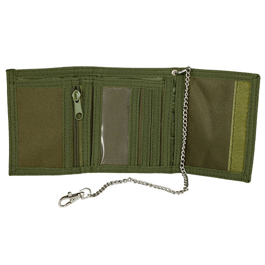 Mil-Tec Geldb�rse mit Kette oliv Bild 1