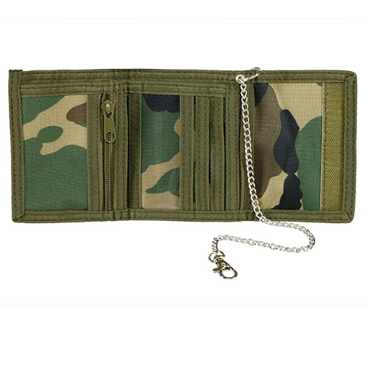 Mil-Tec Geldbrse mit Kette woodland Bild 2