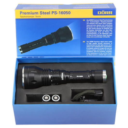 Ersatzteilset Drr LED-Taschenlampe Premium Steel PS-16050 500 Lumen schwarz Bild 4